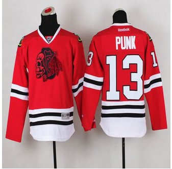 Youth Chicago Blackhawks #13 Punk Red(Red Skull) Stitched NHL Jersey Youth Chicago Blackhawks #13 Punk Red(Red Skull) Stitched NHL Jersey