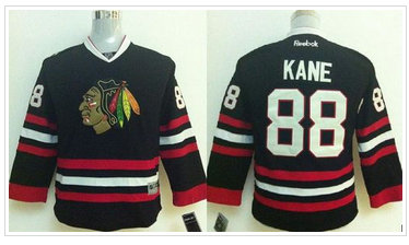 Youth NHL Blackhawks #88 Patrick Kane Stitched Black Jersey Youth NHL Blackhawks #88 Patrick Kane Stitched Black Jersey
