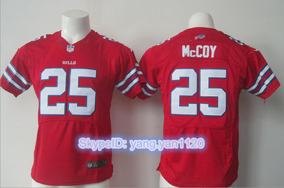 Nike Buffalo Bills #25 LeSean McCoy Red Youth Stitched NFL Elite Rush Jersey