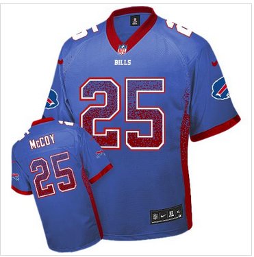 NEW Buffalo Bills#25 LeSean McCoy Royal Blue Team Color Youth Stitched NFL Elite Drift Fashion jersey