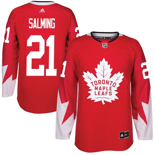 Adidas Maple Leafs #21 Borje Salming Red Team Canada Authentic Stitched NHL Jersey Adidas Maple Leafs #21 Borje Salming Red Team Canada Authentic Stitched NHL Jersey
