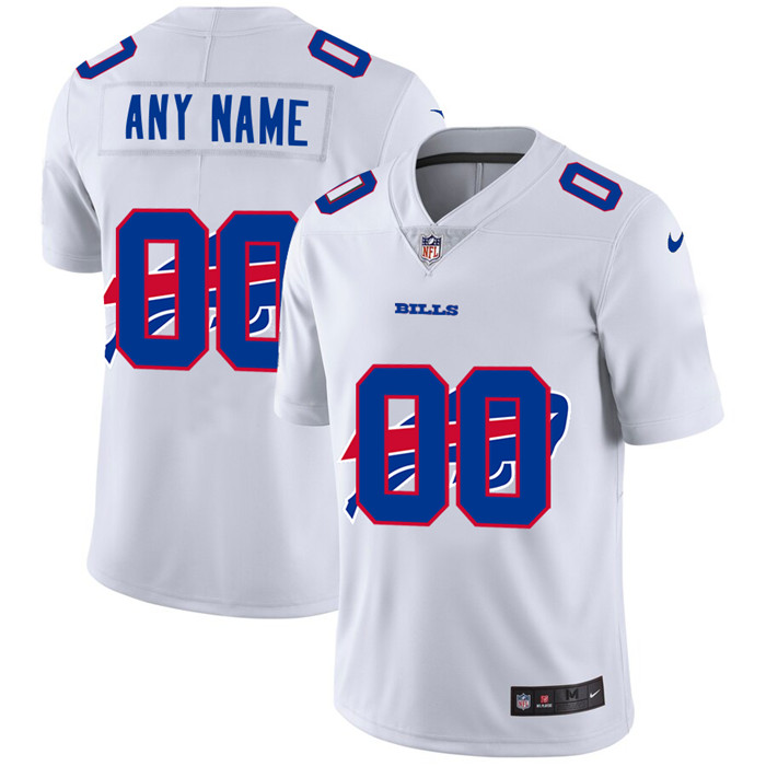 Buffalo Bills Custom White Men's Nike Team Logo Dual Overlap Limited NFL Jersey Buffalo Bills Custom White Men's Nike Team Logo Dual Overlap Limited NFL Jersey