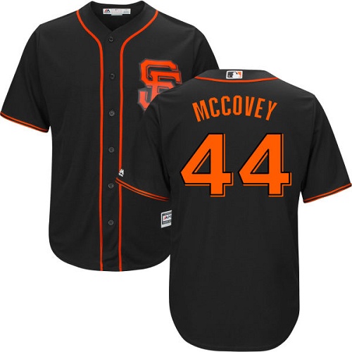 Giants #44 Willie McCovey Black Alternate Cool Base Stitched Youth MLB Jersey Giants #44 Willie McCovey Black Alternate Cool Base Stitched Youth MLB Jersey