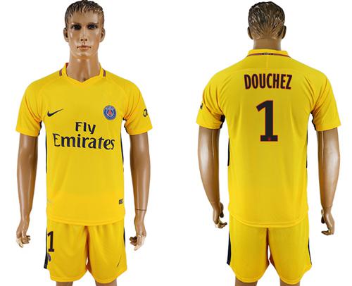 Paris Saint-Germain #1 Douchez Away Soccer Club Jersey Paris Saint-Germain #1 Douchez Away Soccer Club Jersey