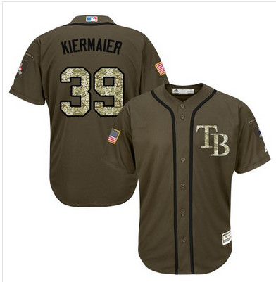 Rays #39 Kevin Kiermaier Green Salute to Service Stitched MLB Jersey Rays #39 Kevin Kiermaier Green Salute to Service Stitched MLB Jersey