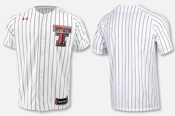 Men's Texas Tech Red Raiders White Stitched Baseball Jersey Men's Texas Tech Red Raiders White Stitched Baseball Jersey