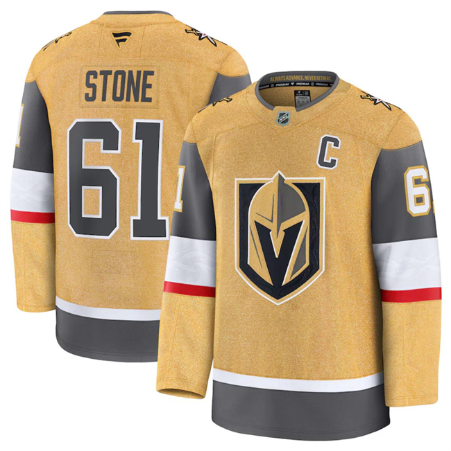 Men's Vegas Golden Knights #61 Mark Stone Gold 2024-25 Home Stitched Hockey Jersey Men's Vegas Golden Knights #61 Mark Stone Gold 2024-25 Home Stitched Hockey Jersey