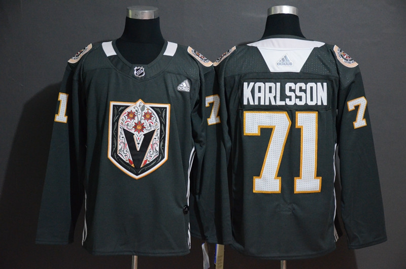Vegas Golden Knights 71 William Karlsson Gray Dia De Los Muertos Adidas Jersey Vegas Golden Knights 71 William Karlsson Gray Dia De Los Muertos Adidas Jersey