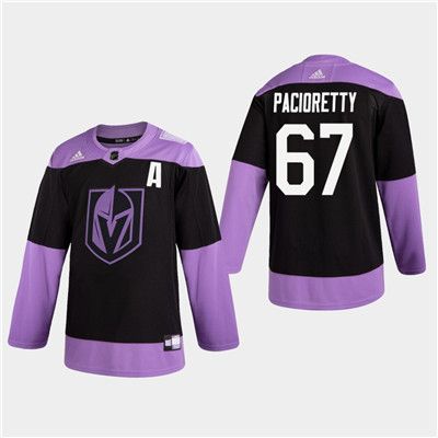 Men's Golden Knights #67 Max Pacioretty Hockey Fights Cancer Practice Jersey Men's Golden Knights #67 Max Pacioretty Hockey Fights Cancer Practice Jersey