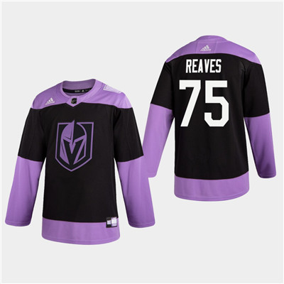 Men's Golden Knights #75 Ryan Reaves Fights Cancer Hockey Practice Jersey