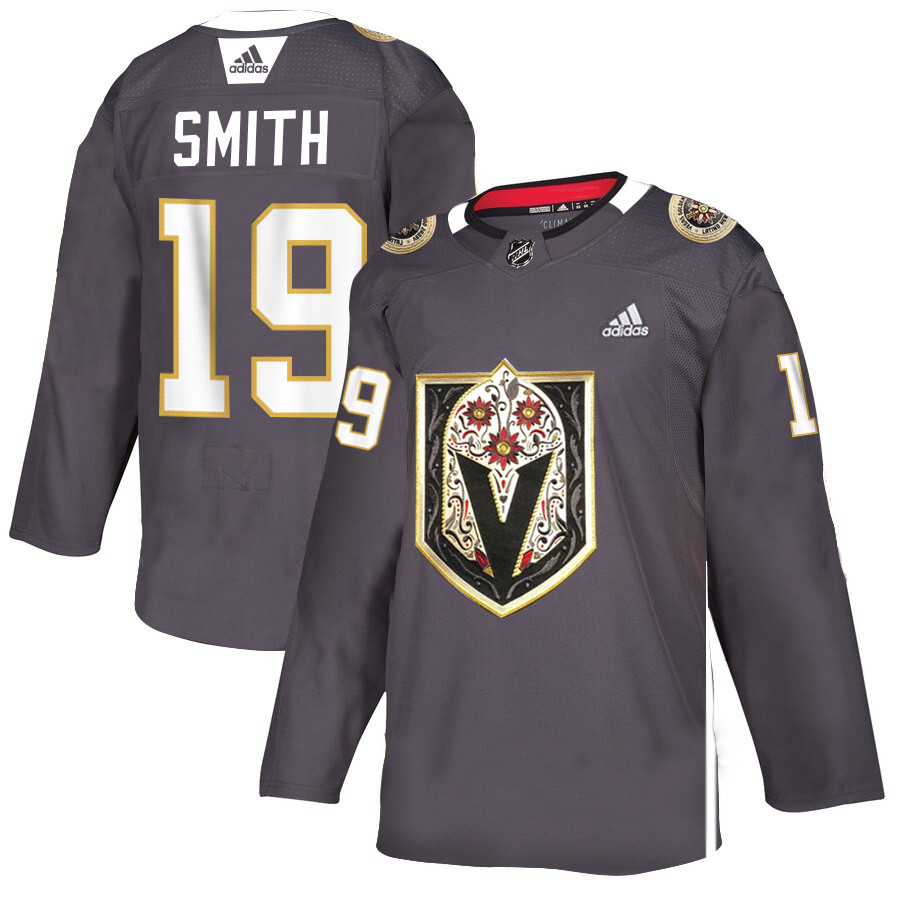 Vegas Golden Knights 19 Reilly Smith Gray Dia De Los Muertos Adidas Jersey Vegas Golden Knights 19 Reilly Smith Gray Dia De Los Muertos Adidas Jersey