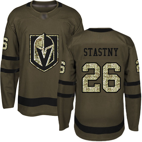 Golden Knights #26 Paul Stastny Green Salute to Service Stitched Hockey Jersey Golden Knights #26 Paul Stastny Green Salute to Service Stitched Hockey Jersey