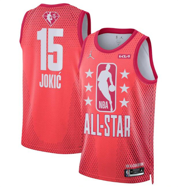 Men's 2022 All-Star #15 Nikola Jokic Maroon Stitched Jersey