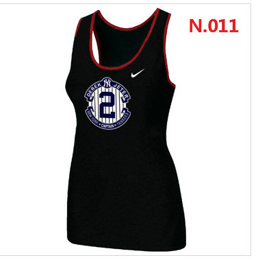 New Derek Jeter New York Yankees Official Final Season Commemorative Logo stretch Tank Top Black