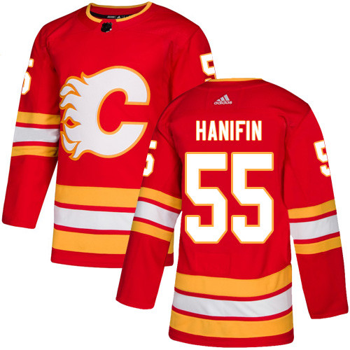Flames #55 Noah Hanifin Red Alternate Authentic Stitched Hockey Jersey Flames #55 Noah Hanifin Red Alternate Authentic Stitched Hockey Jersey