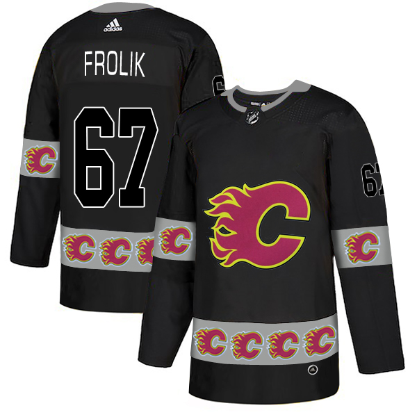 Flames 67 Michael Frolik Black Team Logos Fashion Adidas Jersey Flames 67 Michael Frolik Black Team Logos Fashion Adidas Jersey
