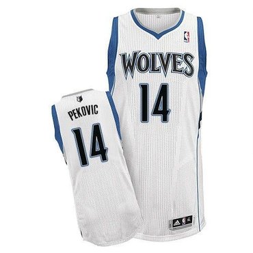 Revolution 30 Minnesota Timberwolves #14 Nikola Pekovic White Stitched NBA Jersey