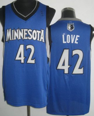 Minnesota Muskies 42 Kevin Love Blue Revolution 30 NBA Jerseys