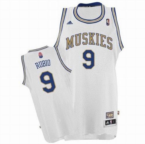 Minnesota Muskies 9 Ricky Rubio ABA Hardwood Classic Swingman Jersey