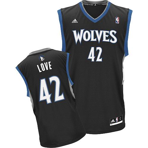 Minnesota Timberwolves 42 Kevin Love BLACK Jersey