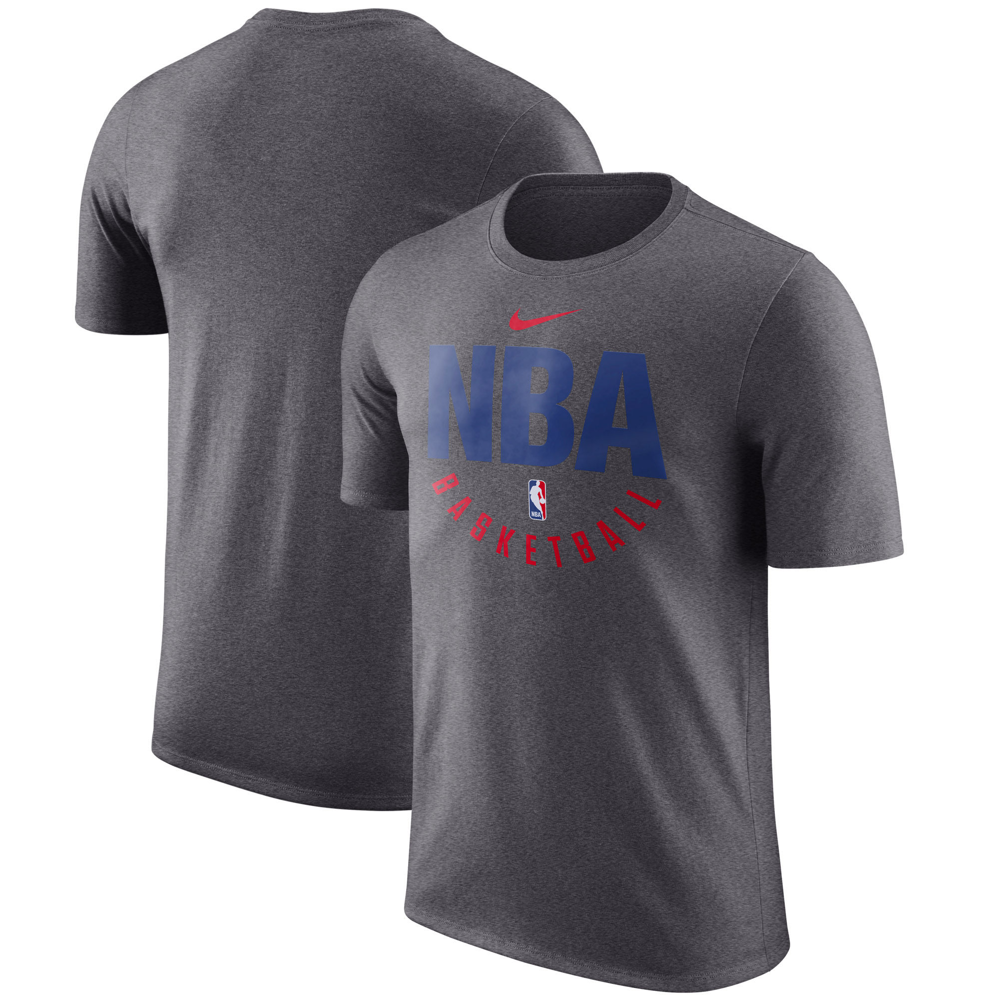 Nike NBA Logo Gear Gray Essential Performance Practice T-Shirt Nike NBA Logo Gear Gray Essential Performance Practice T-Shirt