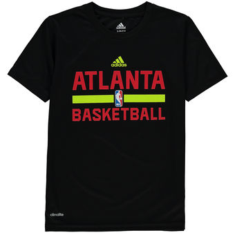 Youth Atlanta Hawks adidas Black Practice Climalite T-Shirt Youth Atlanta Hawks adidas Black Practice Climalite T-Shirt
