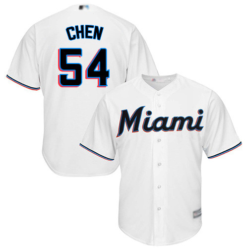 Marlins #54 Wei-Yin Chen White Cool Base Stitched Youth Baseball Jersey Marlins #54 Wei-Yin Chen White Cool Base Stitched Youth Baseball Jersey