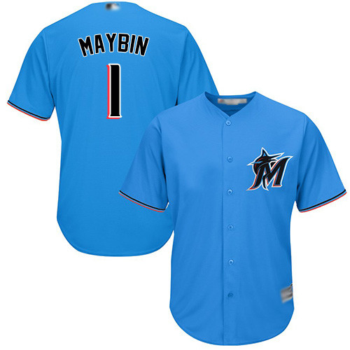 Marlins #1 Cameron Maybin Blue Cool Base Stitched Youth Baseball Jersey Marlins #1 Cameron Maybin Blue Cool Base Stitched Youth Baseball Jersey