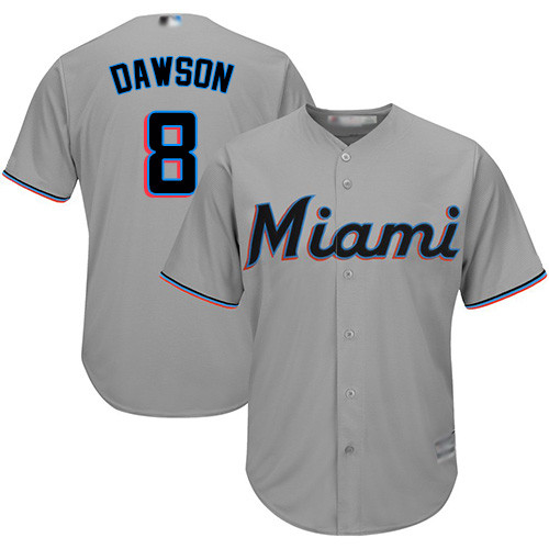 Marlins #8 Andre Dawson Grey Cool Base Stitched Youth Baseball Jersey Marlins #8 Andre Dawson Grey Cool Base Stitched Youth Baseball Jersey
