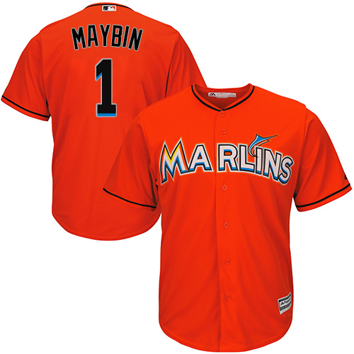 Marlins #1 Cameron Maybin Orange Cool Base Stitched Youth Baseball Jersey Marlins #1 Cameron Maybin Orange Cool Base Stitched Youth Baseball Jersey