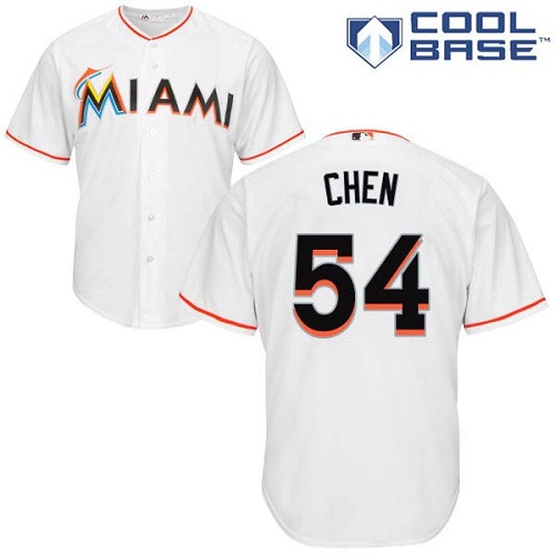 Marlins #54 Wei-Yin Chen White Cool Base Stitched Youth MLB Jersey Marlins #54 Wei-Yin Chen White Cool Base Stitched Youth MLB Jersey