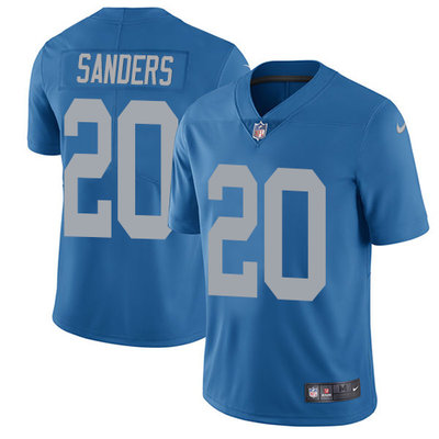 Nike Lions #20 Barry Sanders Blue Throwback Youth Stitched NFL Limited Jersey Nike Lions #20 Barry Sanders Blue Throwback Youth Stitched NFL Limited Jersey