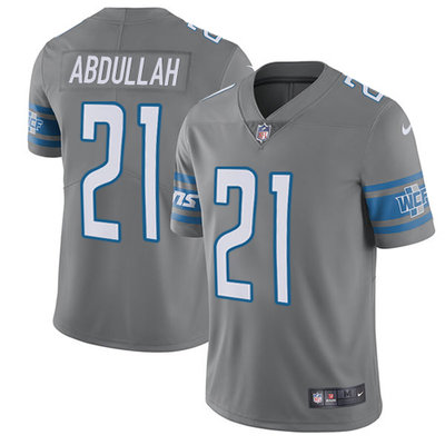 Nike Lions #21 Ameer Abdullah Gray Youth Stitched NFL Limited Rush Jersey Nike Lions #21 Ameer Abdullah Gray Youth Stitched NFL Limited Rush Jersey