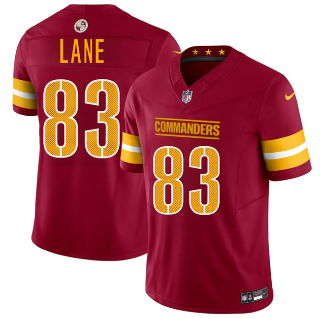 Youth Washington Commanders #83 Jaylin Lane Burgundy 2025 Draft F.U.S.E. Vapor Limited Stitched Football Jersey