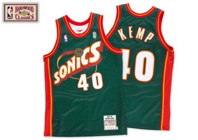 Seattle SuperSonics 1995 - 1996 Road Jerseys - Shawn Kemp