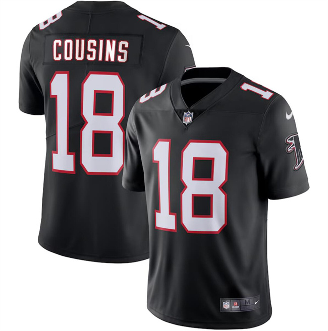 Youth Atlanta Falcons #18 Kirk Cousins Black Vapor Untouchable Limited Stitched Football Jersey Youth Atlanta Falcons #18 Kirk Cousins Black Vapor Untouchable Limited Stitched Football Jersey
