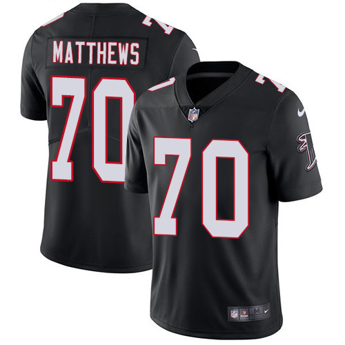 Falcons #70 Jake Matthews Black Alternate Youth Stitched Football Vapor Untouchable Limited Jersey Falcons #70 Jake Matthews Black Alternate Youth Stitched Football Vapor Untouchable Limited Jersey