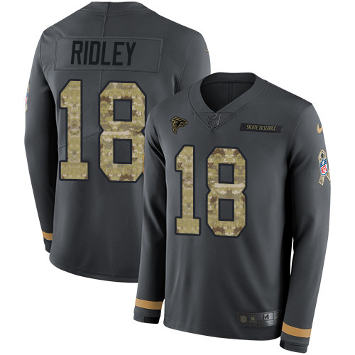 Nike Falcons #18 Calvin Ridley Anthracite Salute to Service Youth Nike Falcons #18 Calvin Ridley Anthracite Salute to Service Youth