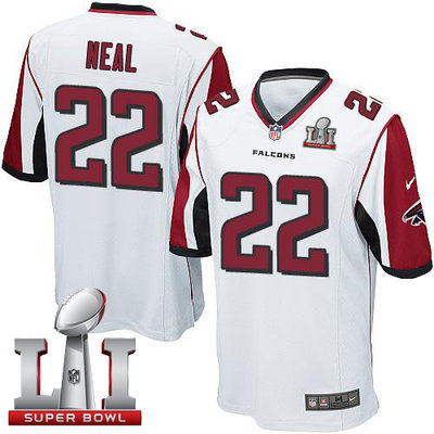 Nike Falcons #22 Keanu Neal White Super Bowl LI 51 Youth Stitched NFL Elite Jersey Nike Falcons #22 Keanu Neal White Super Bowl LI 51 Youth Stitched NFL Elite Jersey