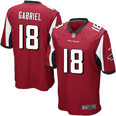 Nike Falcons #18 Taylor Gabriel Red Team Color Youth Stitched NFL Elite Jersey Nike Falcons #18 Taylor Gabriel Red Team Color Youth Stitched NFL Elite Jersey