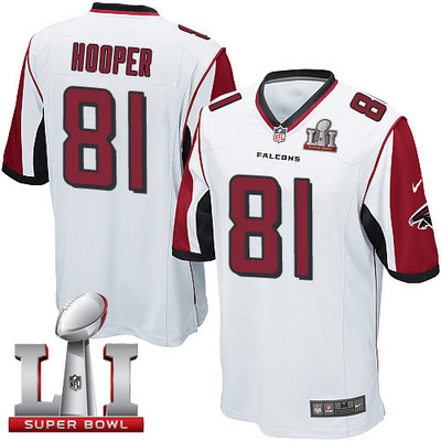 Nike Falcons #81 Austin Hooper White Super Bowl LI 51 Youth Stitched NFL Elite Jersey Nike Falcons #81 Austin Hooper White Super Bowl LI 51 Youth Stitched NFL Elite Jersey
