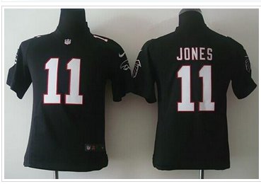 Youth New Falcons #11 Julio Jones Black Alternate NFL Elite Jersey