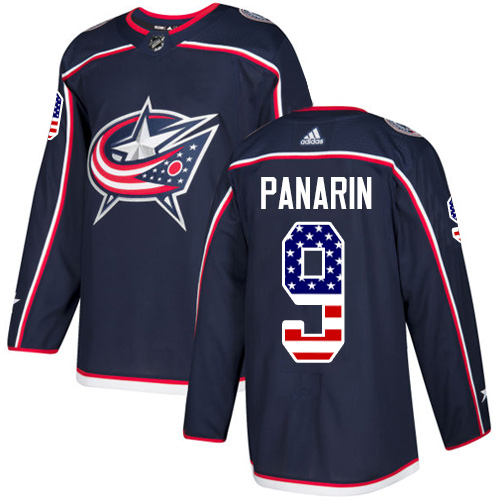 Adidas Blue Jackets #9 Artemi Panarin Navy Blue Home Authentic USA Flag Stitched NHL Jersey Adidas Blue Jackets #9 Artemi Panarin Navy Blue Home Authentic USA Flag Stitched NHL Jersey