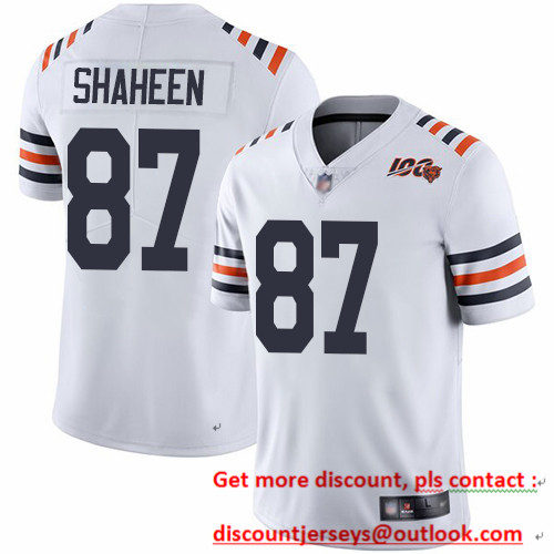 Bears #87 Adam Shaheen White Alternate Youth Stitched Football Vapor Untouchable Limited 100th Season Jersey