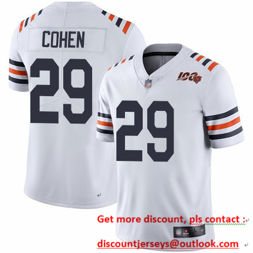 Bears #29 Tarik Cohen White Alternate Youth Stitched Football Vapor Untouchable Limited 100th Season Jersey Bears #29 Tarik Cohen White Alternate Youth Stitched Football Vapor Untouchable Limited 100th Season Jersey