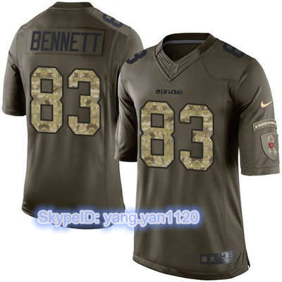 Nike Bears #83 Martellus Bennett Green Youth Stitched NFL Limited Salute to Service Jersey