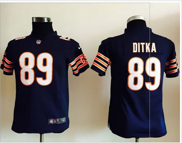 Youth Nike Bears #89 Mike Ditka Navy Blue Team Color Stitched NFL Elite Jersey