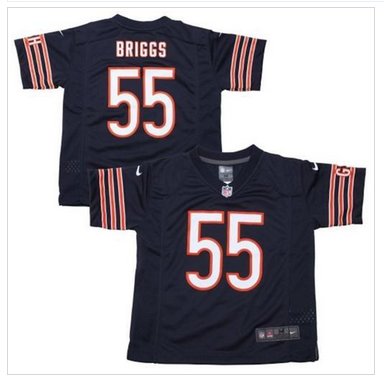 Toddler NEW Bears #55 Lance Briggs Navy Blue Team Color Stitched NFL Elite Jersey