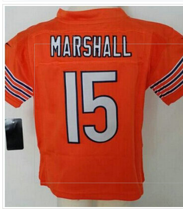 Toddler NEW Bears #15 Brandon Marshall Orange Alternate Stitched NFL Elite Jersey