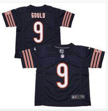 Toddler NEW Bears #9 Robbie Gould Navy Blue Team Color Stitched NFL Elite Jersey